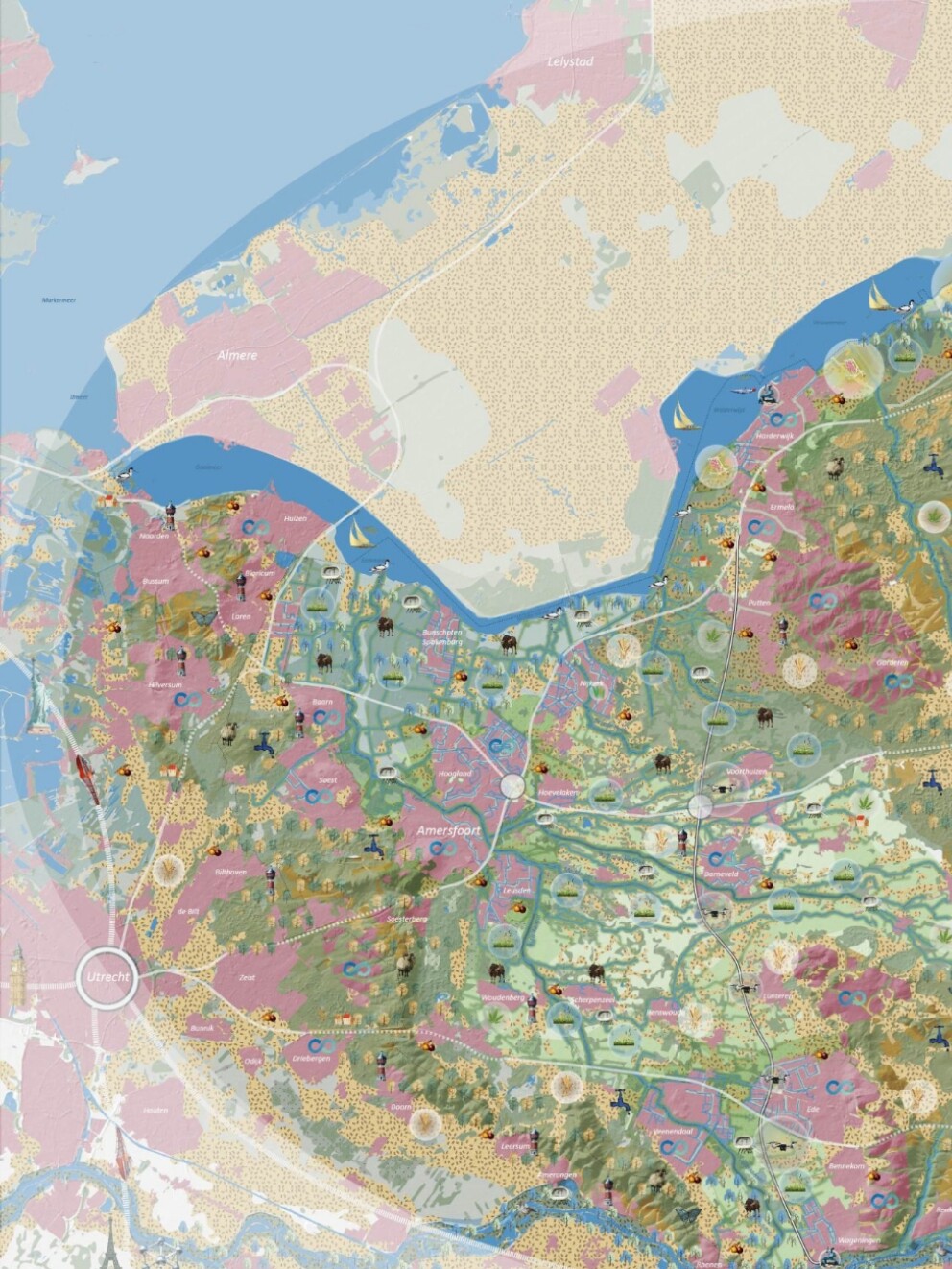 Kaart Veluwe